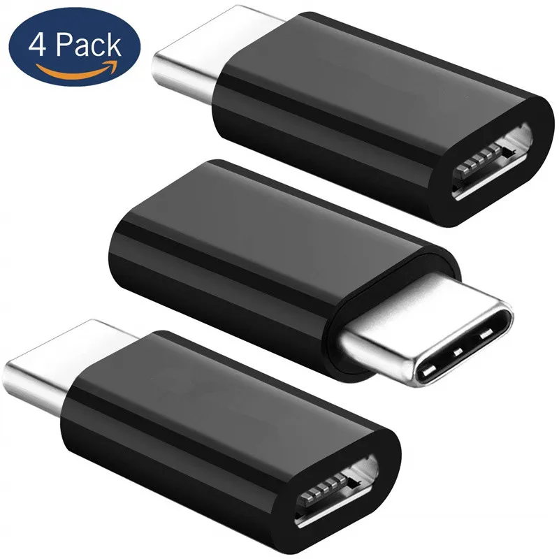 4 шт. кабель Micro USB к Type C для телефона Android Huawei Sumsang Xiaomi Microusb Typec Usbc Otg адаптер зарядки