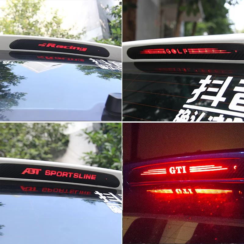 1Pcs Car High Brake Light Sticker For VW Polo T5 Golf Passat Magotan Touran Arteon Scirocco GTD GTI CC Tiguan Jetta Beetle T-ROC |
