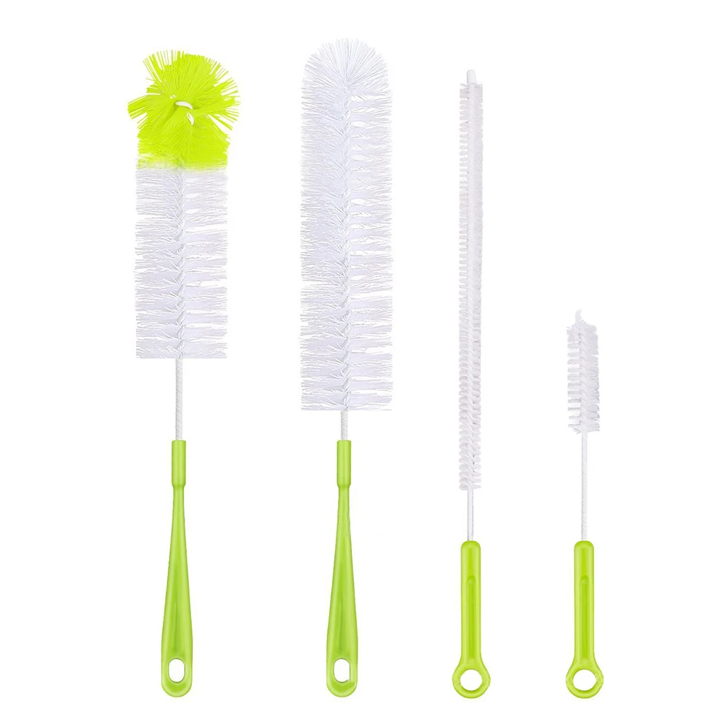 Long Bottle Brush Cleaner Set (3-in-1) and Straw Brushes  Thick and Thin  Brush with Straw Cleaners for Washing Baby Bottle, Water Bottles, Mugs 