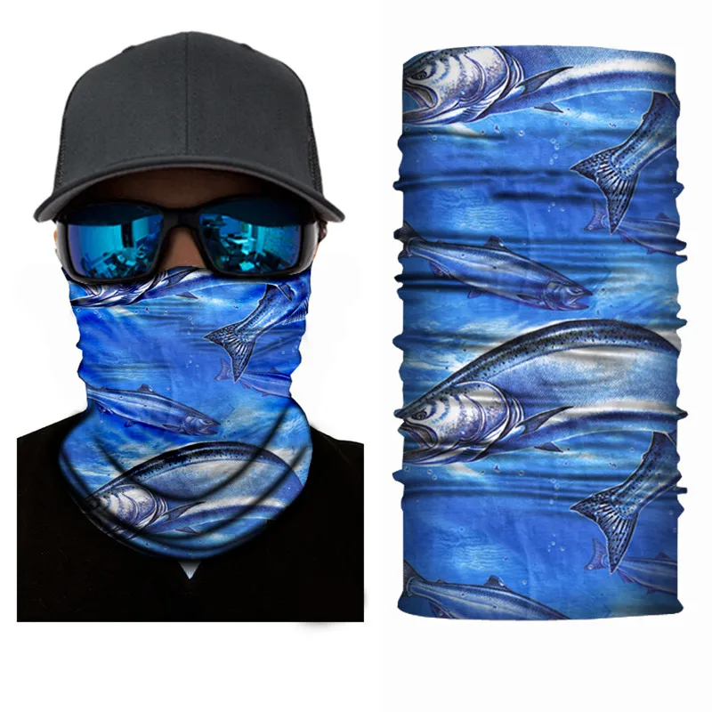 

High-Jump 3D Face Mask For Cycling Hunting Game Magic Scarf Face Mask Fishing Bandanas Outdoor Headband Men Women Neck Scarves