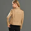 Spring Genuine Leather Jacket Women 2022 Fashion Real Sheepskin Coat Rivet Motorcycle Biker Jacket Female Sheep Leather Coat ► Photo 3/6