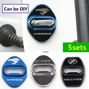 

can be DIY Door Lock Cover emblem case for Toyota Harrier lexus C-HR CHR Alphard 86 Vellfire accossories car styling