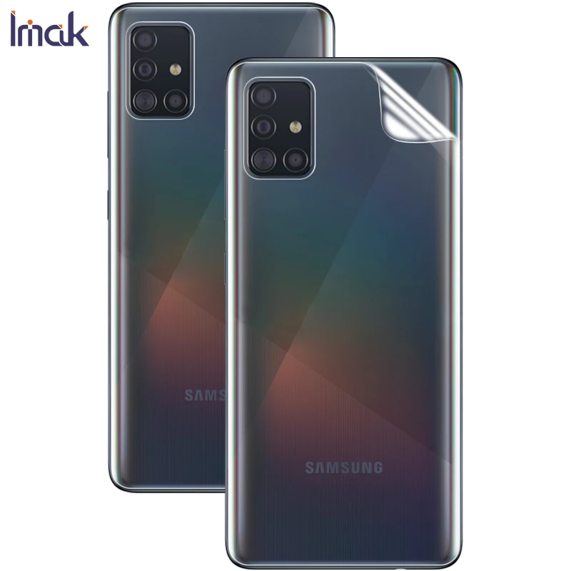 Imak 2 шт прозрачная Гидрогелевая пленка для Samsung Galaxy A51 3D полная защитная мягкая