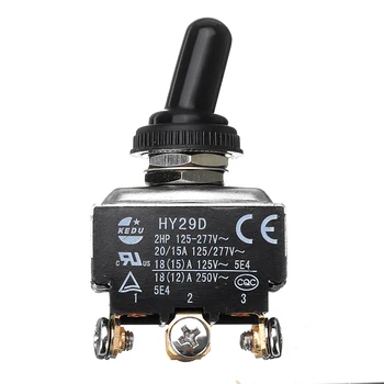 

KEDU HY29D 250V DPDT On-On Silver Contacts high quality 6 Full type Momentary Screw Toggle Switch For Electrical Appliances