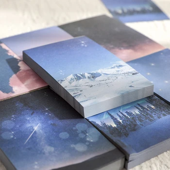 

Cute Kawaii Dream-seeking Series Paper Sticky Notes Memo Pad Kids Creative Stationery Office School Supplies Label Stickers