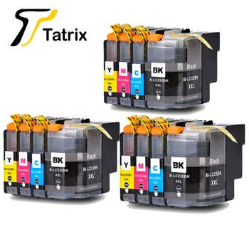 

Tatrix LC23 LC23E LC23EXXL BK/C/M/Y New Full Ink Cartridge For Brother MFC-J5920DW Printer