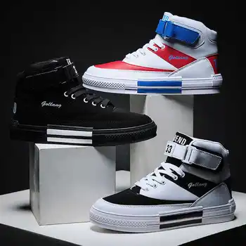 

Quality Running Shoes Men High Top Sports Sneakers Casual Leather Outdoors Cheap Style Zapatillas Hombre Deportiva Male Zapatos