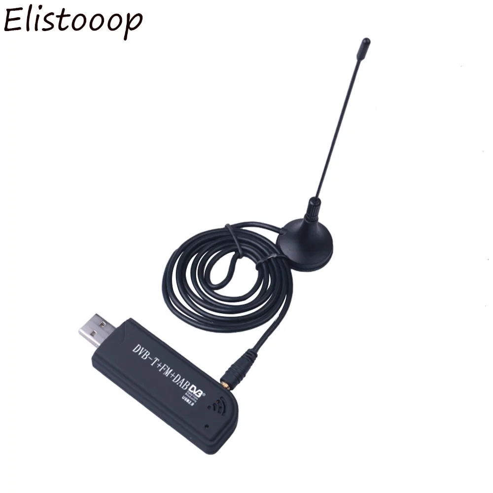 Elistoop TV Ʃ,  DAB FM DVB-T RTL2832U SDR RTL-SDR TV ƽ,  TV ű, IR , ׳ 
