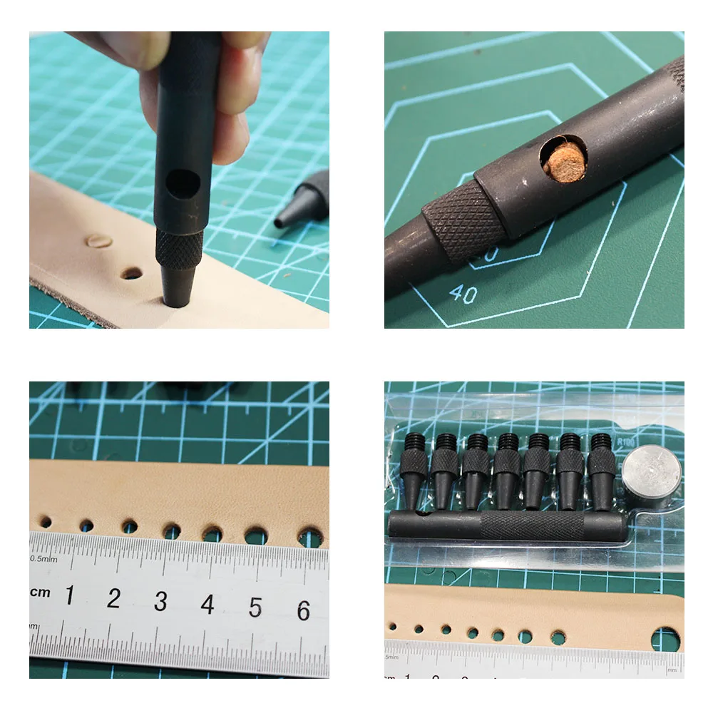 Замените трубку отверстие прокалыватель кожаный ремень круглый полый Дырокол прокалыватель 2,0/2,5/3,0/3,5/4,0/4,5/5,0 мм