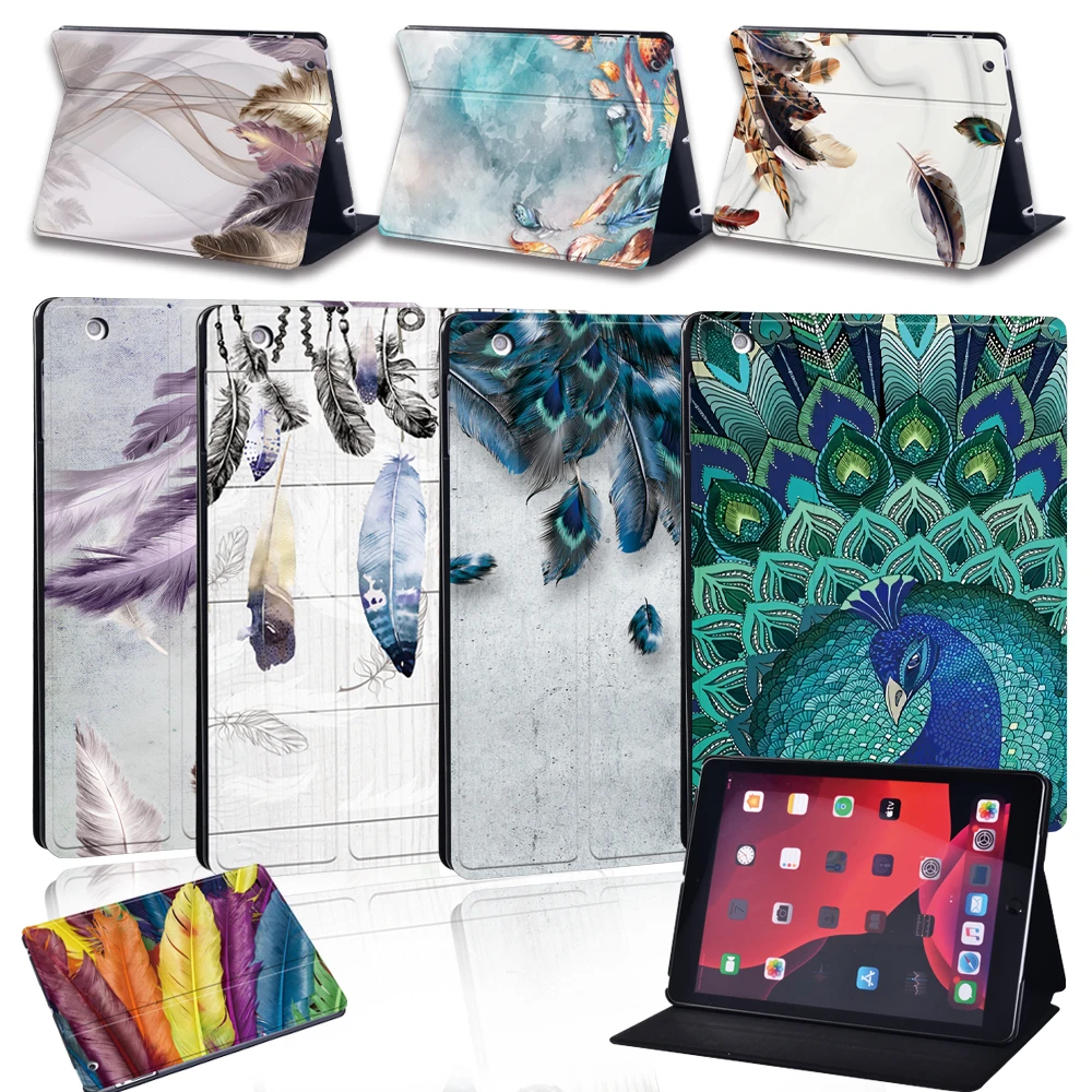 

Folding Smart Tablet Cover Case Stand for Apple IPad 8 2020 8th Generation 10.2 Inch Protective Shell+pen