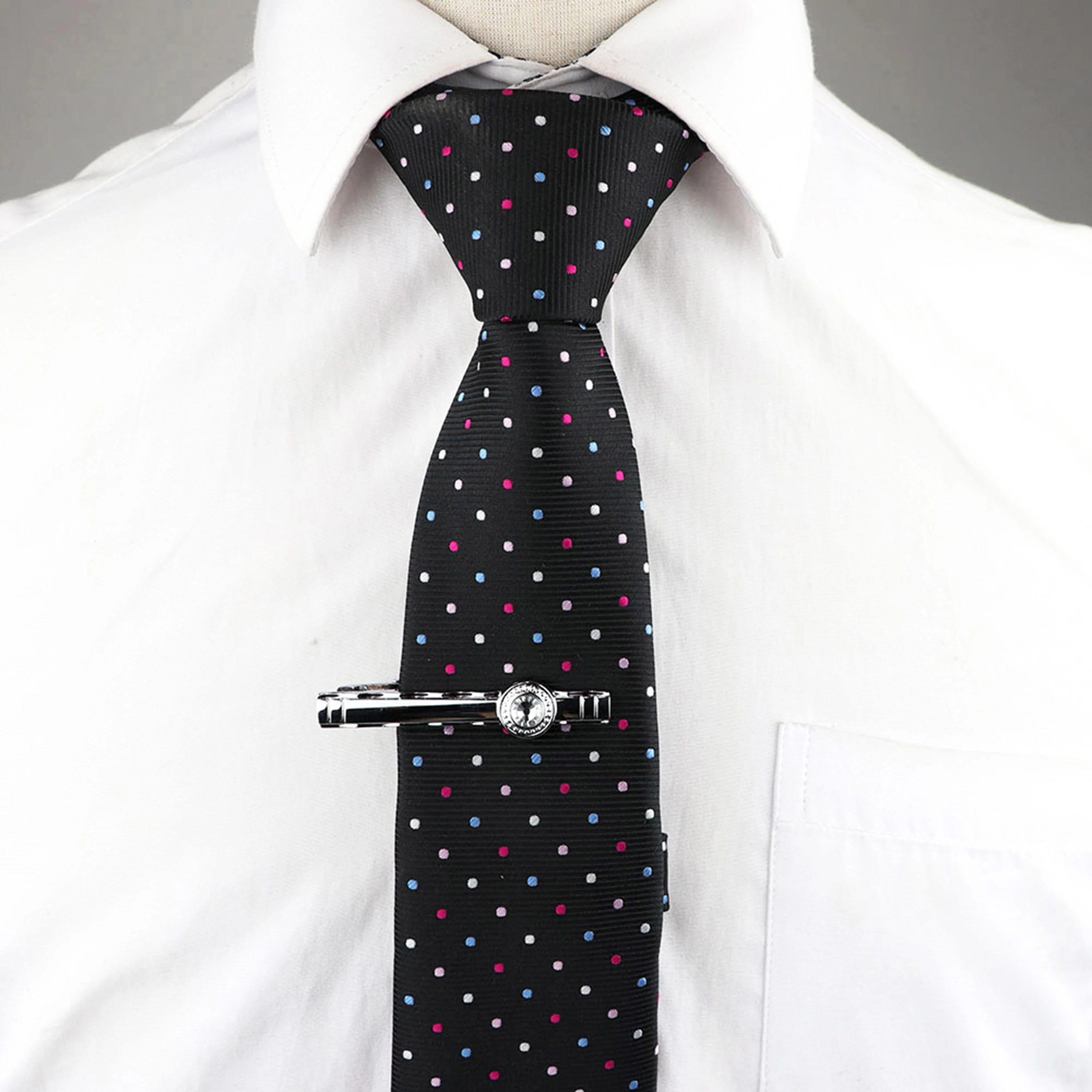 Fashion Tie Clip Jewelry Simple Enamel Mens Business Luxury Design Bar Pinch Clasp Tie Pin Gift tie clips