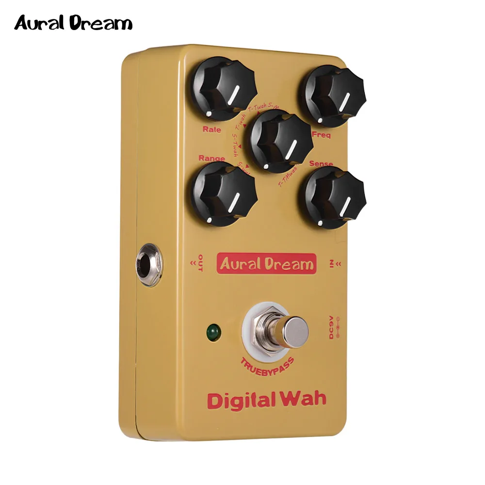 Aural Dream Digital Wah Effect Педаль из алюминиевого сплава Shell True Bypass педали для электрогитары