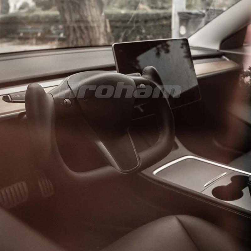 Housse de siège de Voiture en Cuir pour Tesla Model 3/Model Y 2017-2022,  Compatibles avec Airbag, Accessoire Interieur