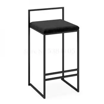 

Nordic Bar Chair Modern Simple Bar Chair Fashion Front Desk Chair Household Personalized Bar Chair Creative High Stool