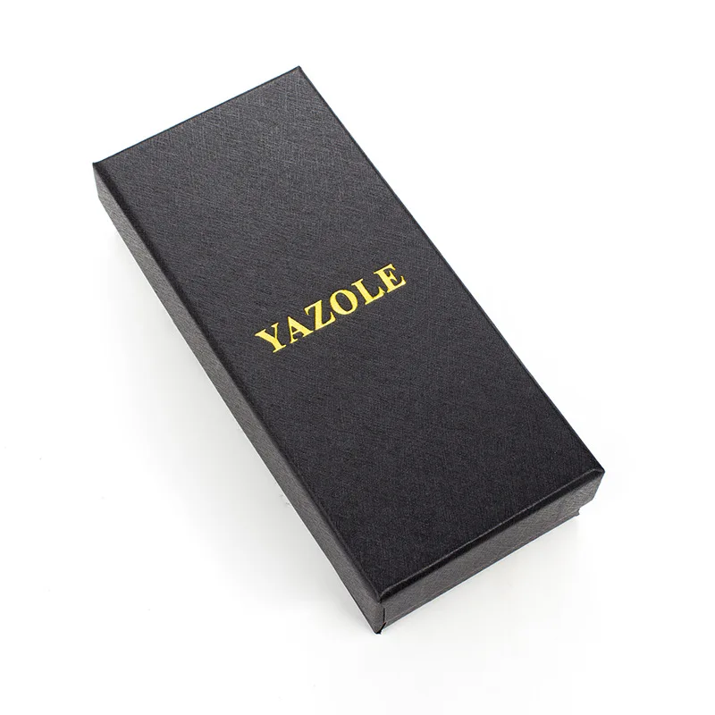 Yazole оригинальная коробка для часов бумага caja наручные часы Дисплей Коробка для хранения saat часы черная коробка часы в подарочной коробке