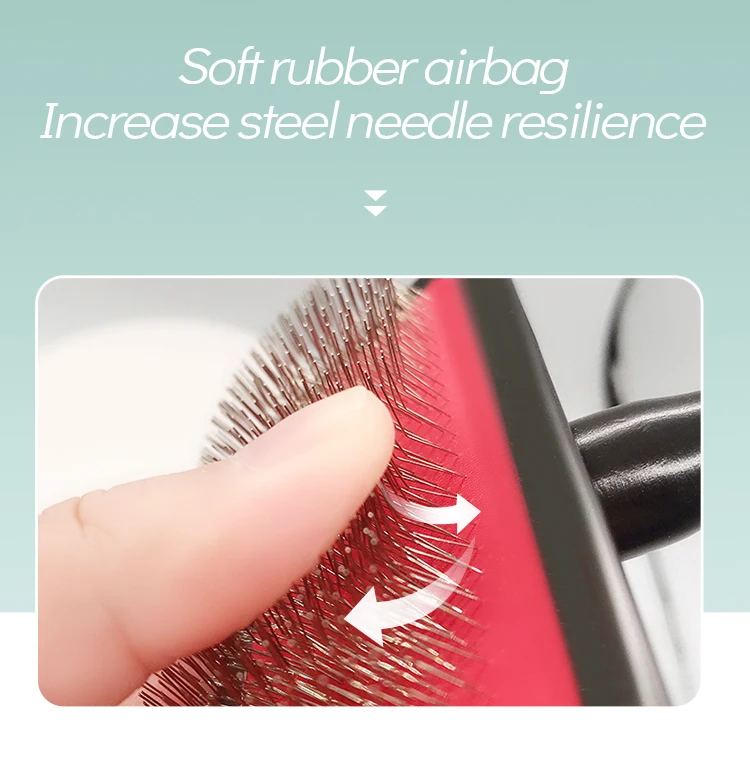 Remove Needle Brush Slicker Massage Tool Dog Cat Grooming Comb Shedding Hair - PeticaDeals