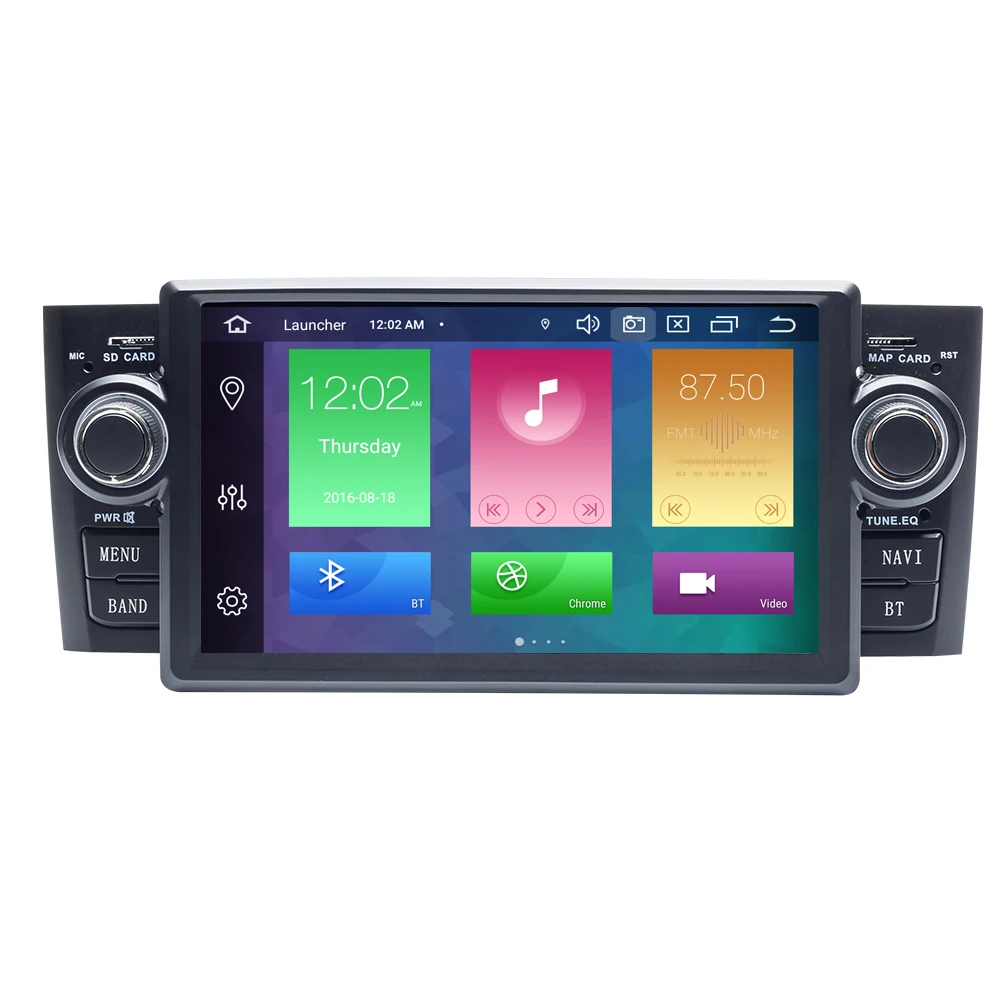 Flash Deal DSP Android 9.0 Ram 4G 64G CAR GPS For Fiat Grande Punto Linea 2007-2012 dvd player radio navigation multimedia recorder 1