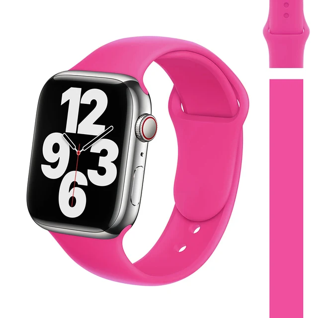 Silicone Strap Watch Compatible Apple Watch Band 45mm 44mm 41mm for bracelet iWatch 40mm 38mm correa apple watch series 7 6 5 SE 33