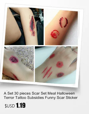 Mysterious Cosplay Halloween Frontal Horn Sticker Black Flower Face Hollow Out Lace Corner Of The Eye Tattoo Subsidies