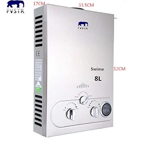 

Rushed Ce Flue Type 8l Lp Gas Instant Hot Water Heater Lpg Propane Stainless Tankless Wash Shower Boiler 100% Quality