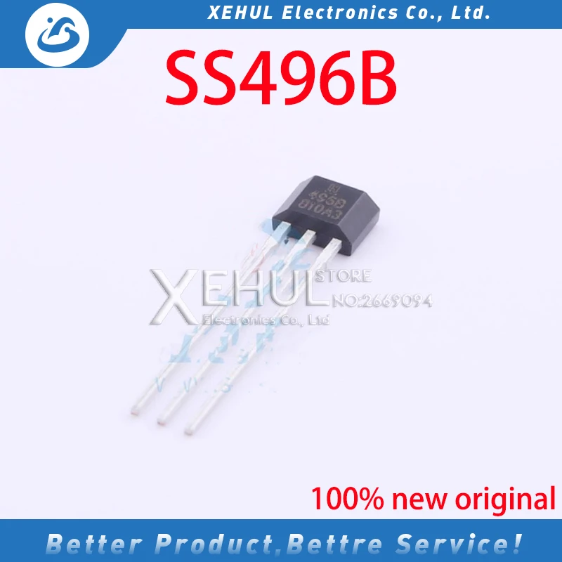 

10PCS /50PCS /100PCS SS466A SS496B silk screen 66A 496B 96B high precision Hall effect sensor chip package TO92 new original