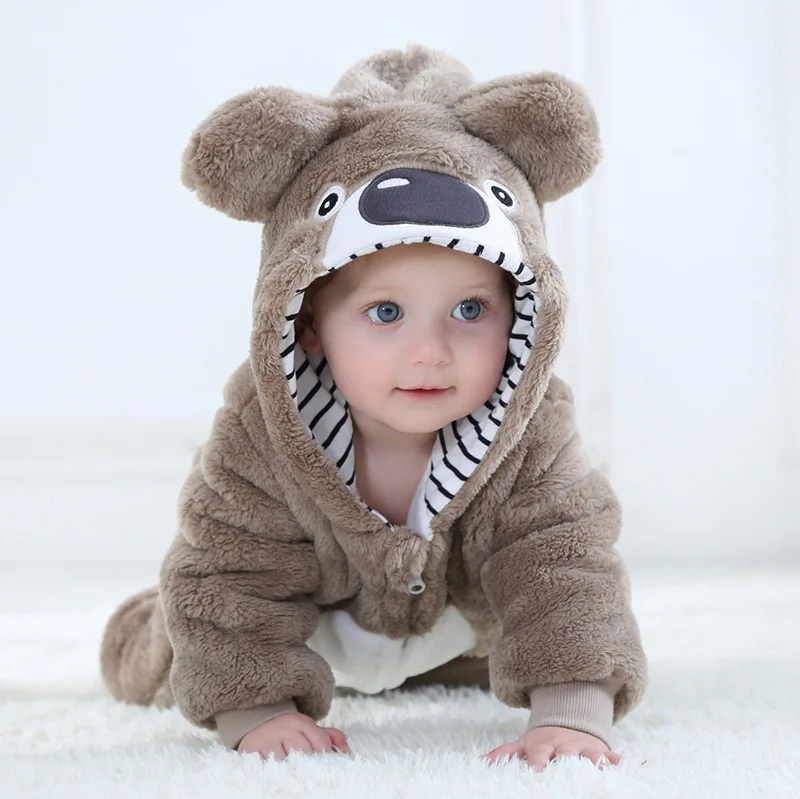 Детский комбинезон для маленьких девочек одежда Kigurumi Пижама с рисунком животных
