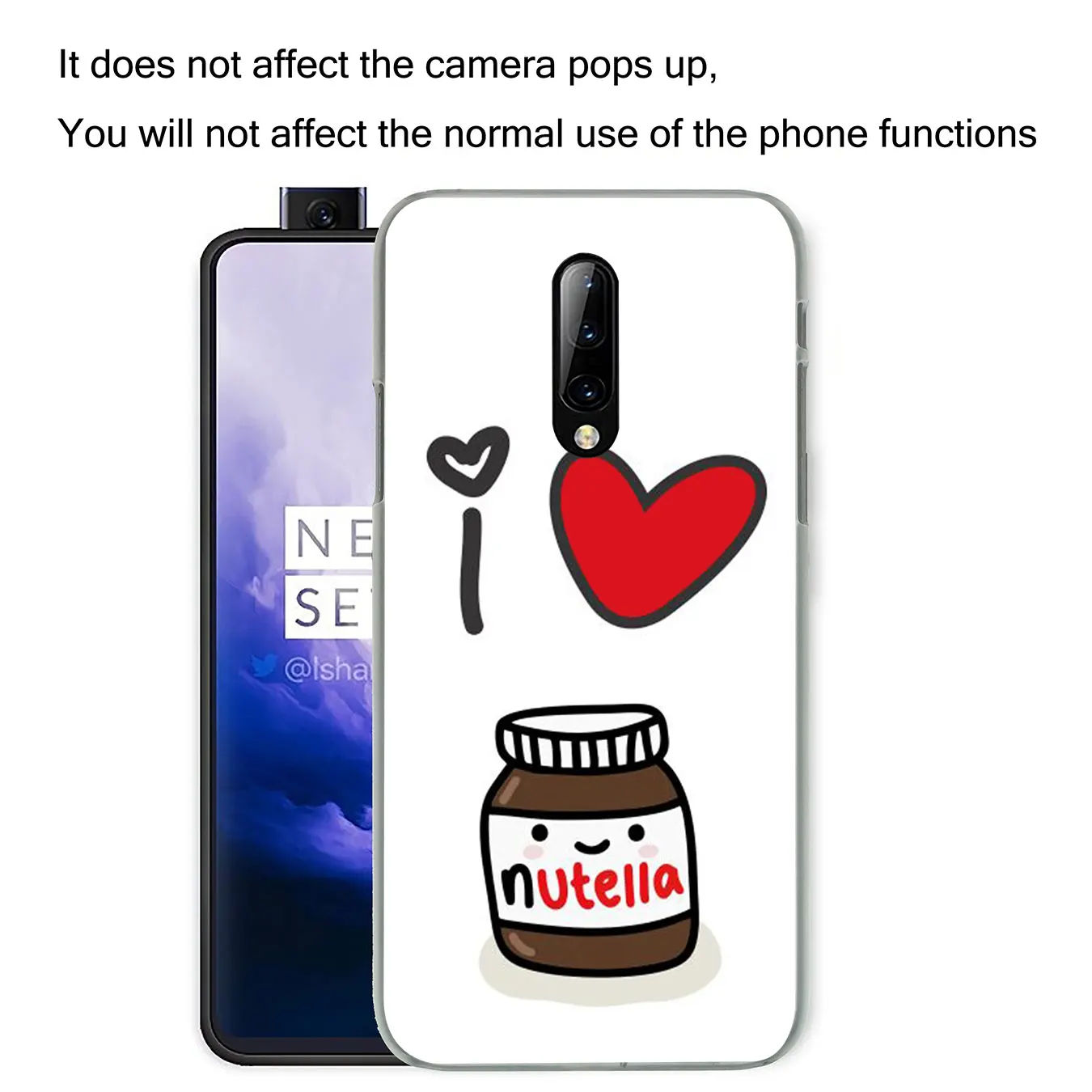 Шоколадная еда Tumblr Nutella милый жесткий пластиковый сотовый Чехол для телефона Oneplus