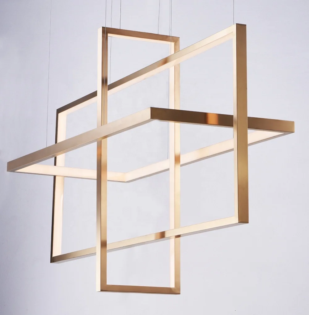 

Wholesale Contemporary Stainless Steel Modern Luxury Led Ceiling Lamp Chandelier Pendant Light For Home kitchen chandelier