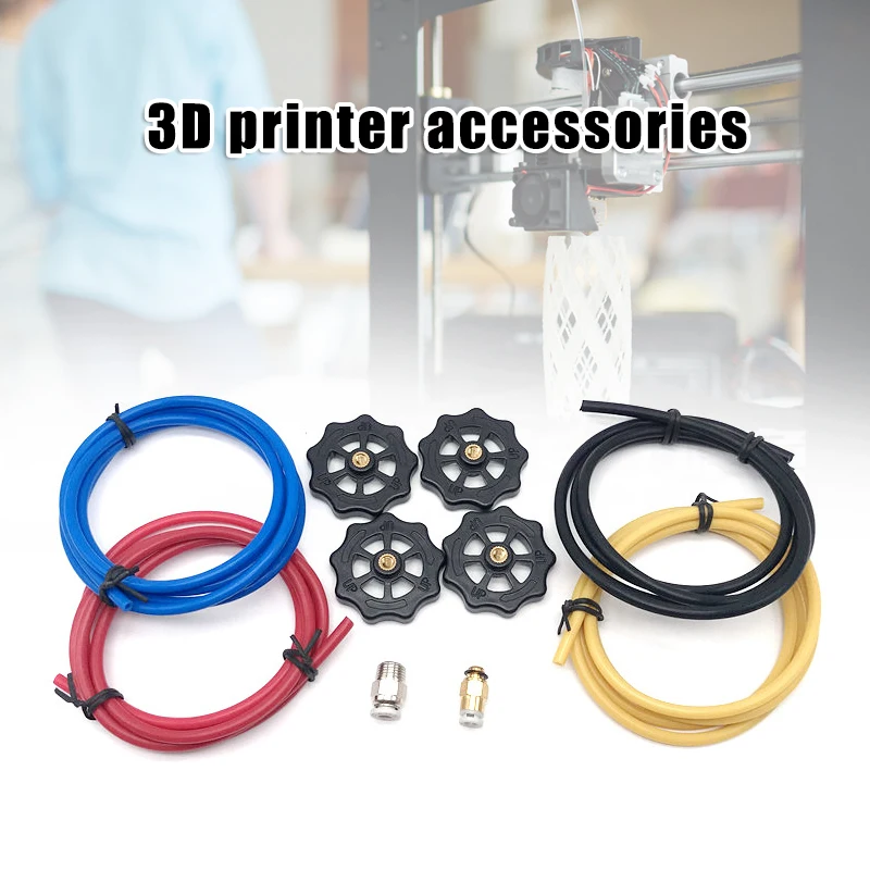 2*4 мм PTFE трубка комплект с PC4 Пневматический разъем+ M4 гайка комплект для 3d принтера H-best