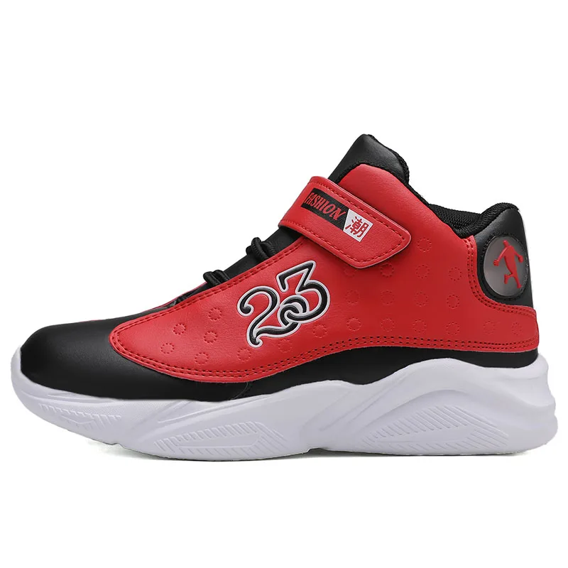 Новинка осени, Баскетбольная обувь для мальчиков, кроссовки Jordan, спортивная обувь для спортзала, Баскетбольная обувь для мальчиков, Мужская теннисная обувь, Feminino - Цвет: black red
