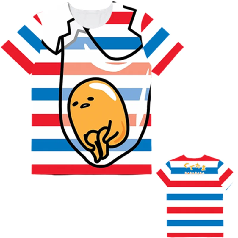 019 Gudetama Harajuku милые футболки женские милые Аниме футболки забавные мультяшные футболки женские футболки - Цвет: 019