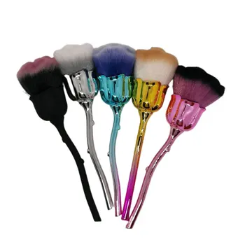 

Rose Shape Makeup Brushes Comfortable Cosmetic Brush Professional Brushes Portable Beauty Makeup Tool