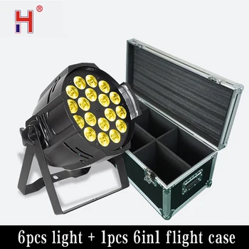 

Auto Sound Active DMX512 Master-slave 8 Channels LED Stage Light LED Par DJ Equipments Led Stage Par Light with flightcase 6pcs