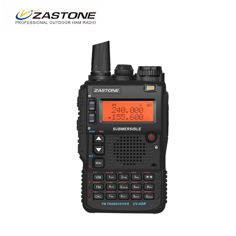 ZASTONE 8DR Портативный иди и болтай Walkie Talkie Ham Радио коммуникатор трансивер для