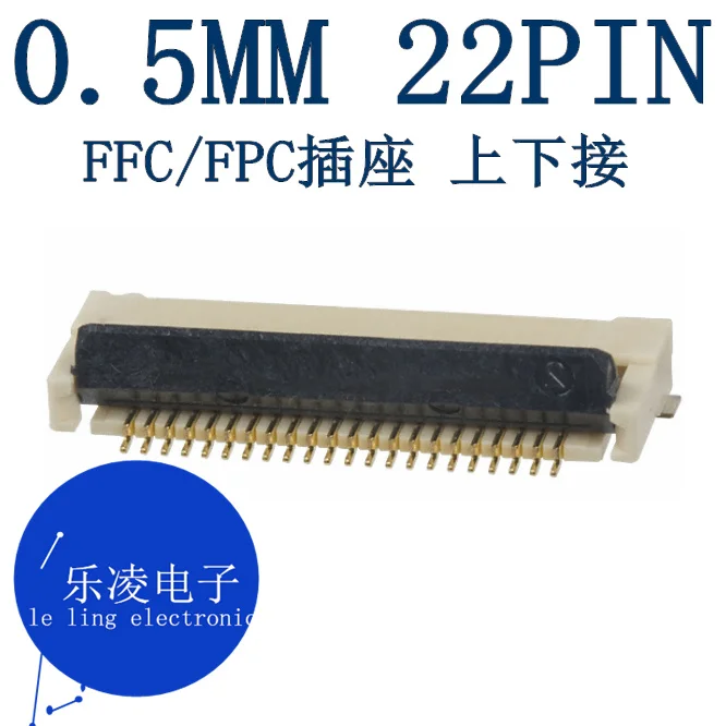 Бесплатная доставка 0 5 мм 22PIN 22P FFC/FPC XF2M-2215-1A 10 шт. | Электронные компоненты и