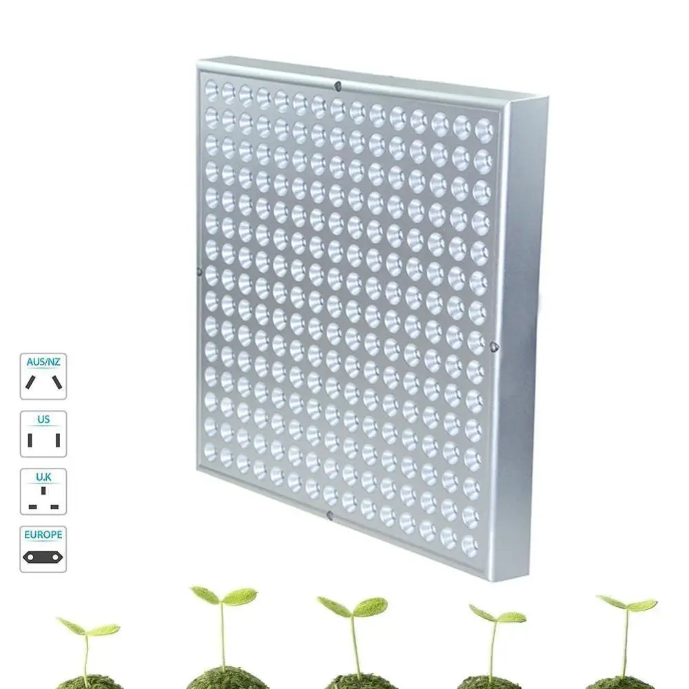 600W 255LED квадратная световая панель для проращивания Выращивание растений гидропонным методом полный спектр панель долгий срок службы растениеводства