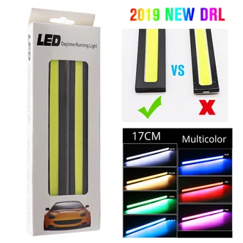 

2Pcs/Pair Car 17CM COB DRL Daytime Running Light Car External Decorative Light Auto Waterproof Car Styling Led Strip Light Bulb