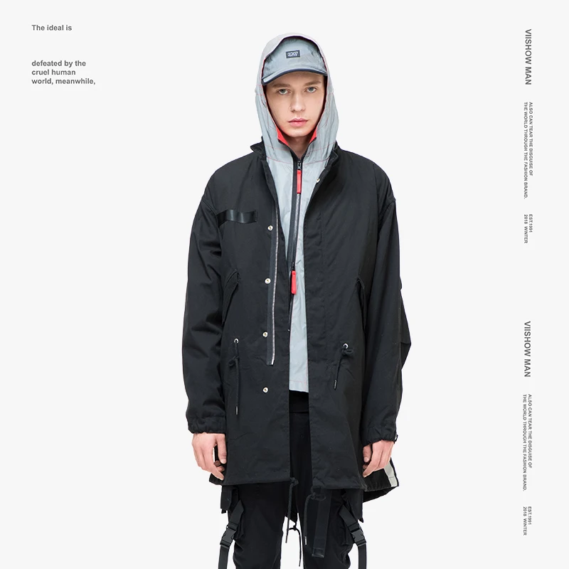 VIISHOW уличная мужская зимняя куртка, брендовая мужская парка, зимняя мужская куртка, манто Homme Hiver, зимнее пальто для мужчин MC2310184
