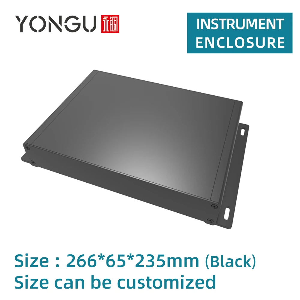 

Alu Case Metal Cabinet Wall Mount Connector Aluminum Box Projects PCB Enclosures DIY Housing G04 266*65mm