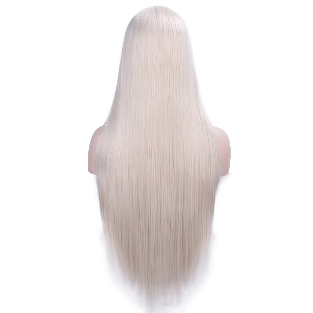 AISI QUEENS синтетические парики на шнуровке длинные прямые черные светлые волосы парики на кружеве для женщин Распродажа розовый фиолетовый и 613 парик для волос - Цвет: 60