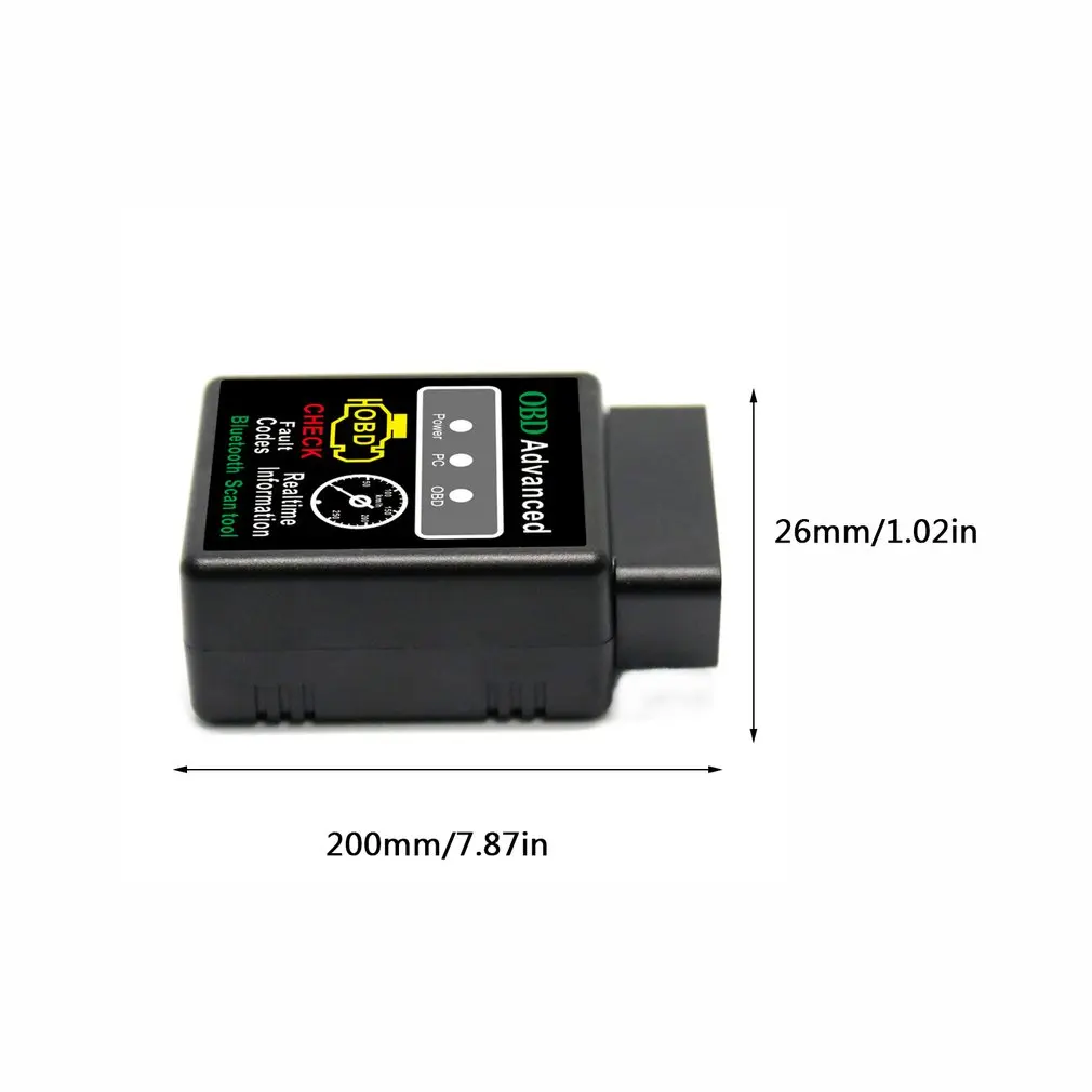 Маленький размер V1.5 Bluetooth автомобильный диагностический инструмент OBD2 ELM327 HH OBD Автомобильный диагностический сканер коррекционный инструмент