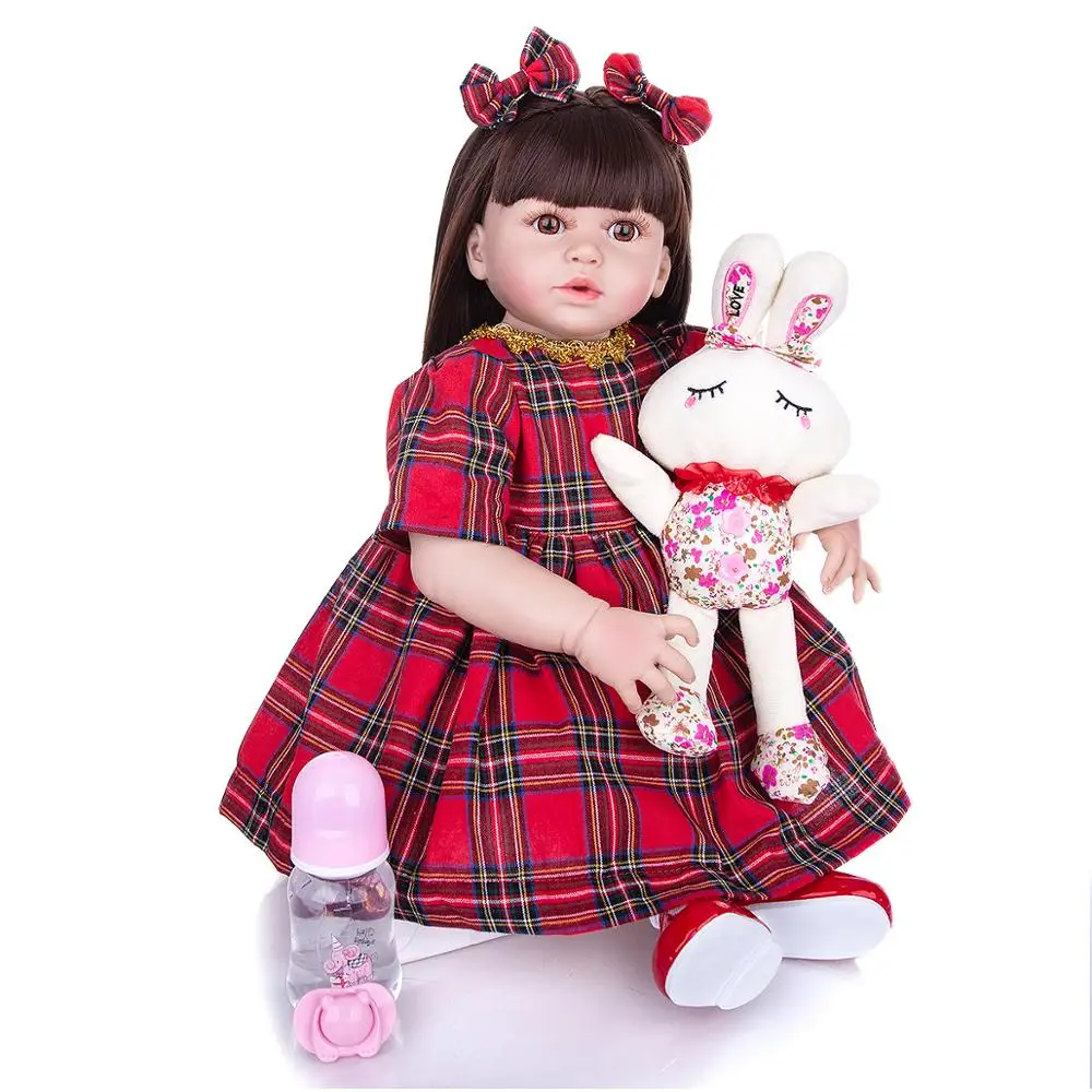 57 CM Silicone Full Body Reborn Doll Babies Girl KEIUMI Lifelike Princess Newborn Dress Up Doll Bonecas For Children's Day Gifts