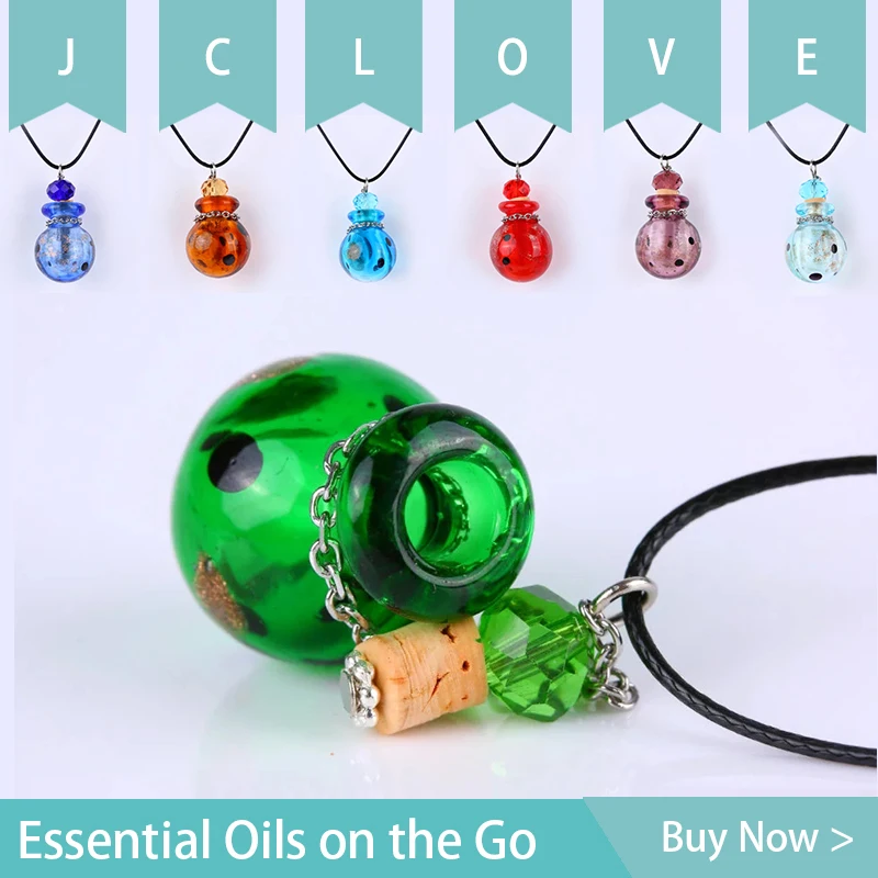 

Essential Oil Storage Boxes Essence Diffuser Incense Glass Car Diffuser Bottles Glow Pendant Choker Necklace Small Urn For Ashes