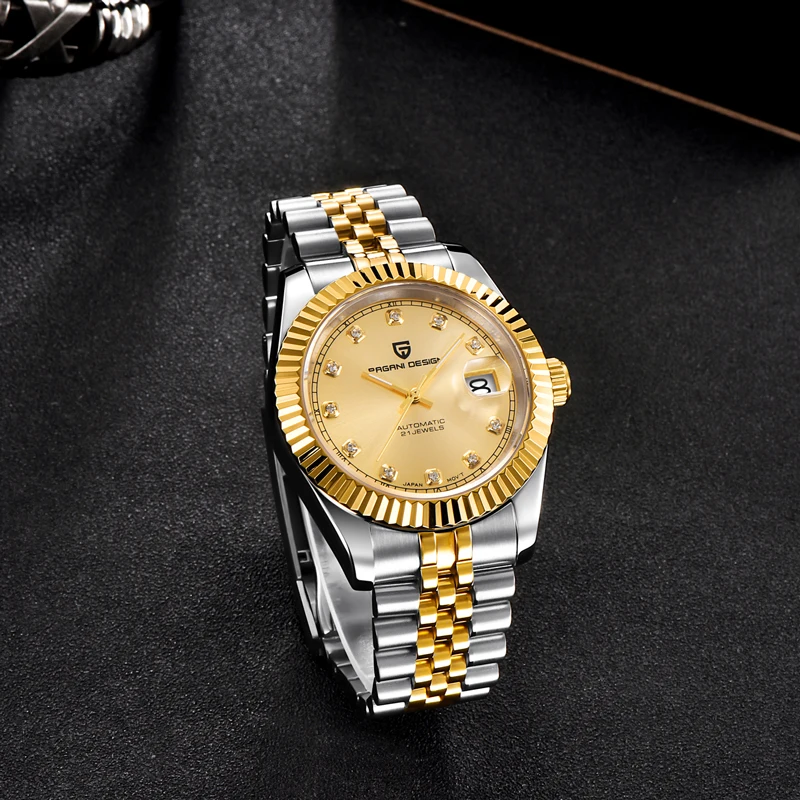 PAGANI DESIGN Men's Watches Top Brand Luxury Wrist Watch Mechanical Automatic Watch For Men Business Stainless steel Men
