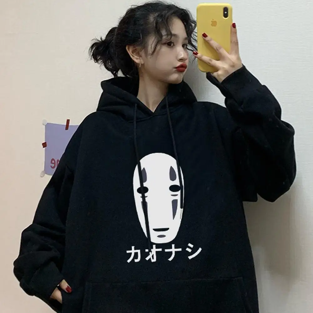 Японское аниме Ulzzang Панк Мода Harajuka S-2XL зимняя винтажная Женская толстовка с
