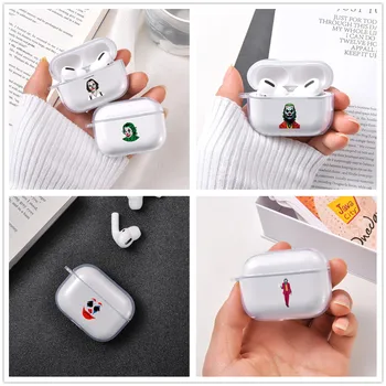 

Luxury Transparent Soft TPU Case For Airpods Pro Case Joker Movie Bluetooth Earphone Cover For Air Pods Pro Cases Protection