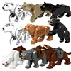 Jungle Beast Animals Tiger Lion Bear Wolf Elephant Leopard Dinosaur Model Figure Blocks Construction Building Toys For Children ► Photo 1/6