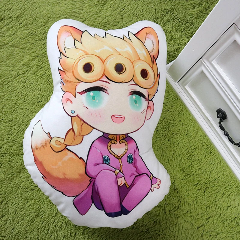 JoJo невероятное приключение Giorno Bruno Леоне abbacchio Косплэй двухсторонняя кукол из плюша с наполнителем подушечка диванная подушка игрушка, Новогодний подарок