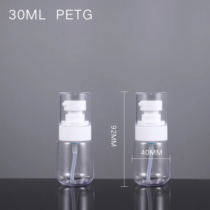 30ML clear 2 шт./лот пустые бутылки для лосьона 30 мл/60 мл/80 мл/100 мл портативные косметические контейнеры многоразовые дорожные бутылки - Цвет: 30ML clear