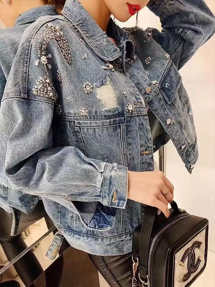 Dinem куртка женская xintiandi harajuku уличная женская джинсовая куртка куртки и пальто трендовые продукты